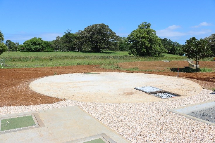 Works completed for underground emergency storage water tanks